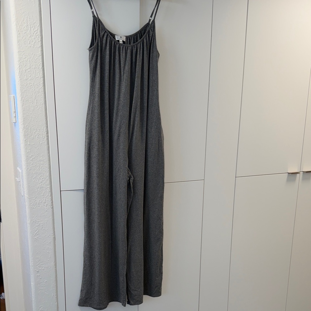Socialite Charcoal Gray Jumpsuit